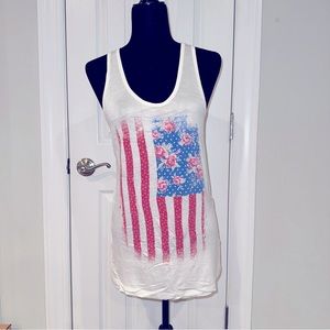 Floral flag tank